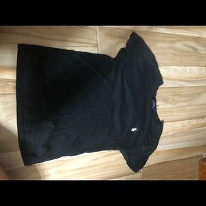 black polo shirt